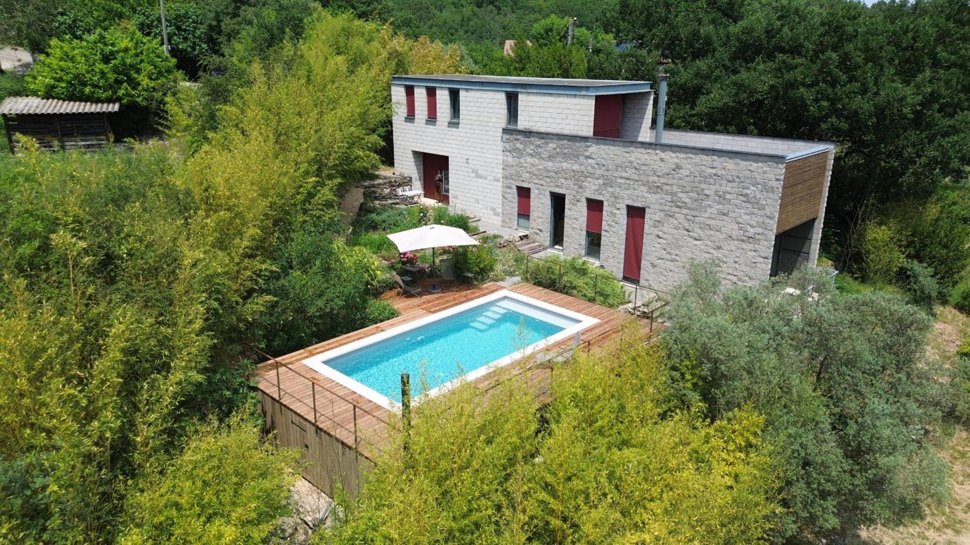 La Maison Des Chataigniers Meyrannes Esterno foto