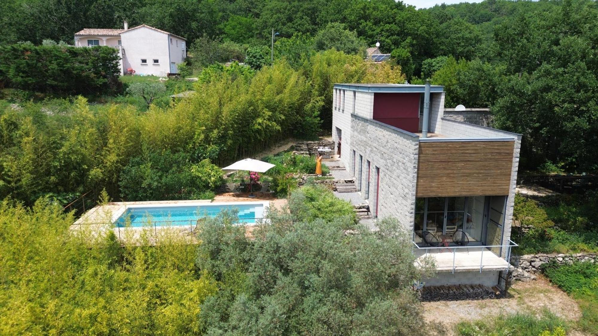 La Maison Des Chataigniers Meyrannes Esterno foto
