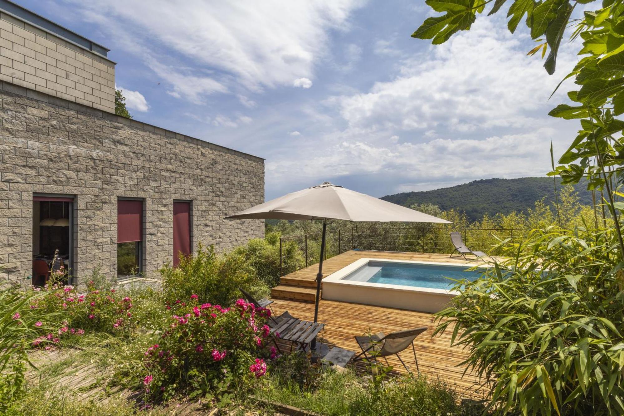 La Maison Des Chataigniers Meyrannes Esterno foto